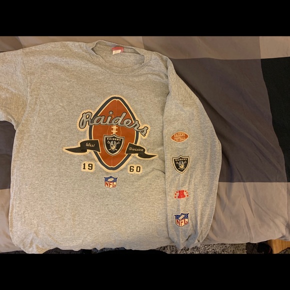 VINTAGE Raiders Long Sleeve Tee - Picture 1 of 5